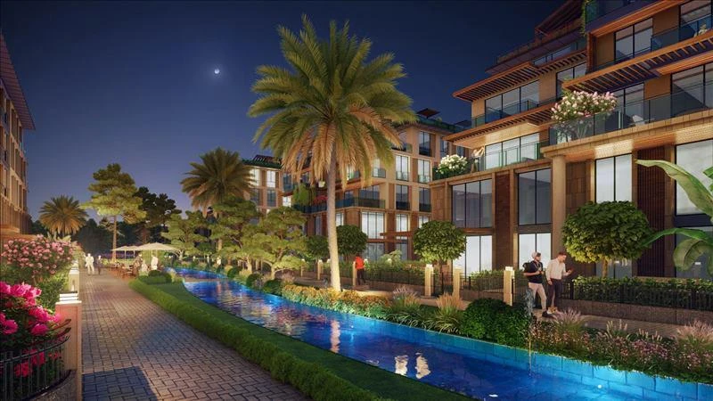 Новая резиденция с бассейнами и детскими площадками рядом с лесом и озером, Стамбул, Турция