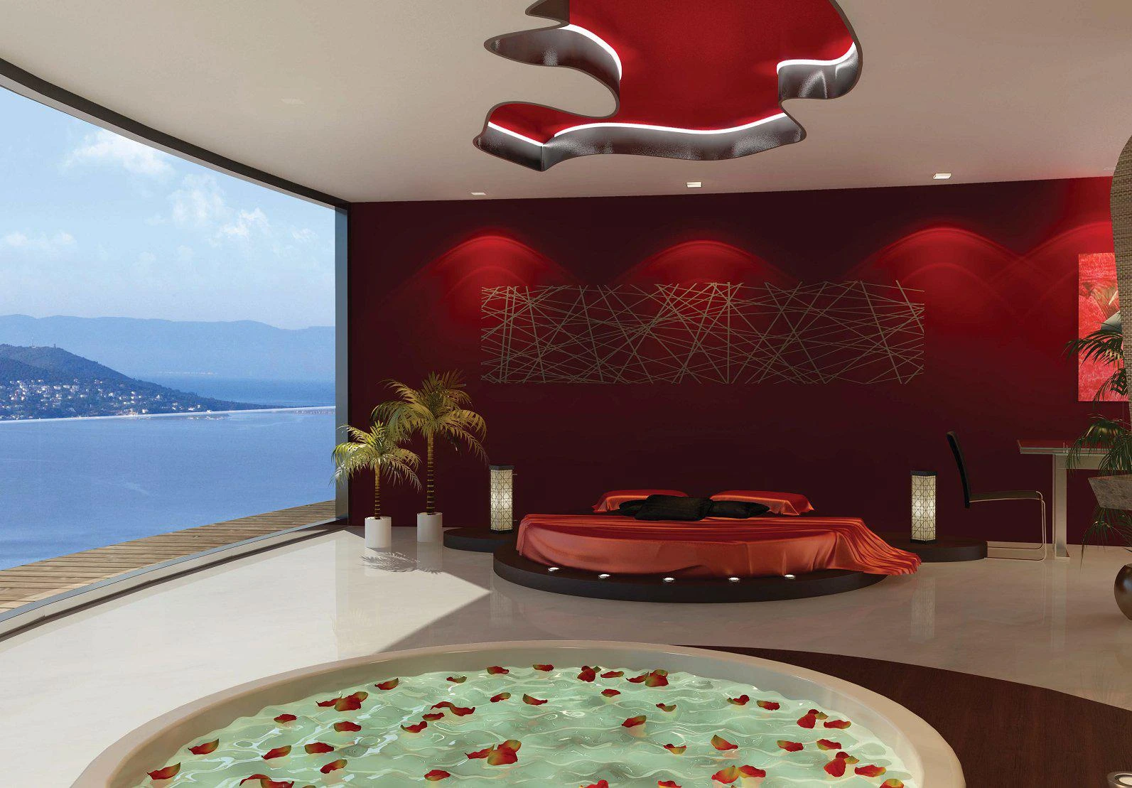 Апартаменты с террасами в высотной резиденции с бассейном и панорамным видом, рядом со станцией метро, Стамбул, Турция