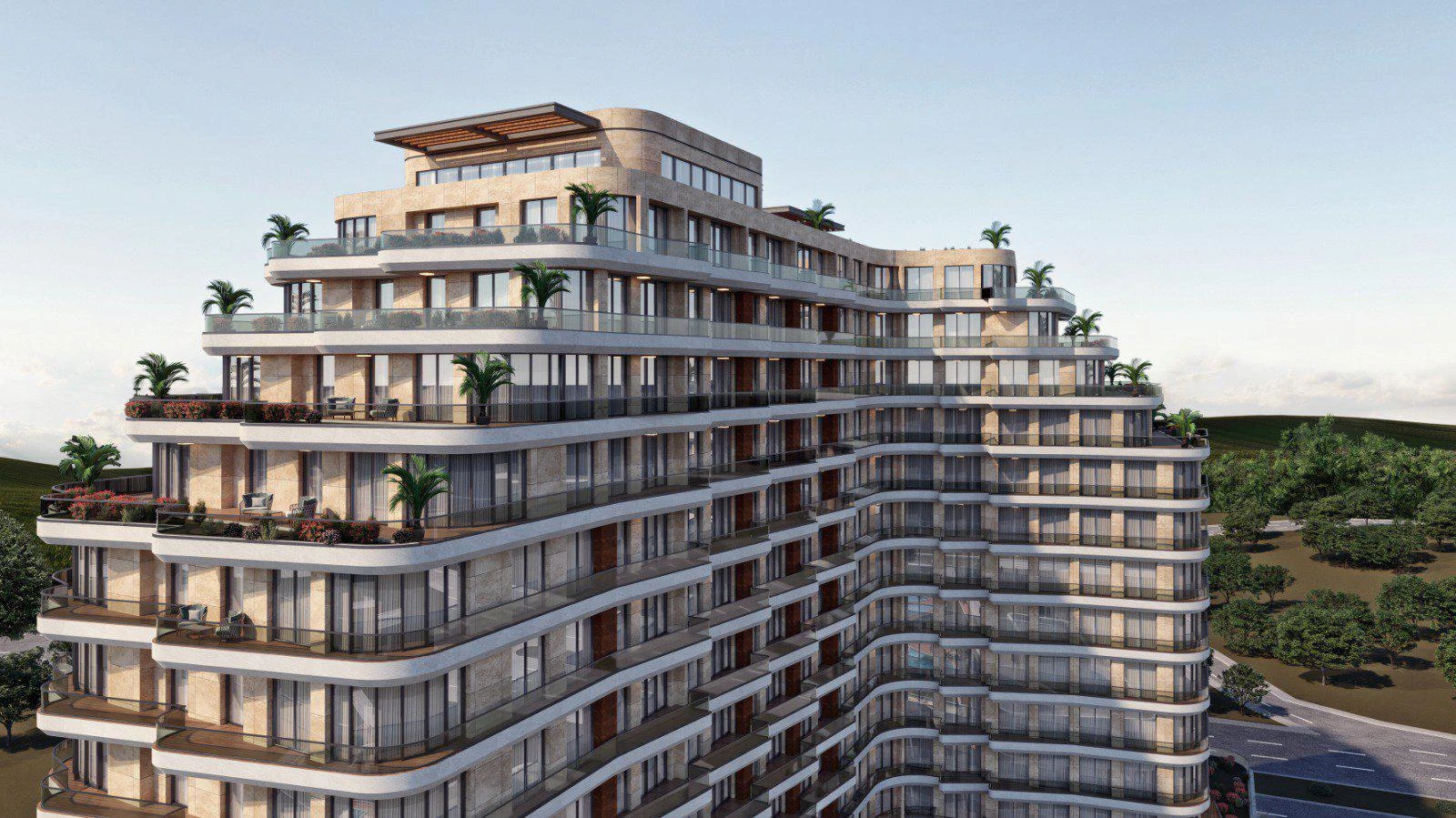 Элитный жилой комплекс с видом на море и озеро, Бююкчекмедже, Стамбул, Турция