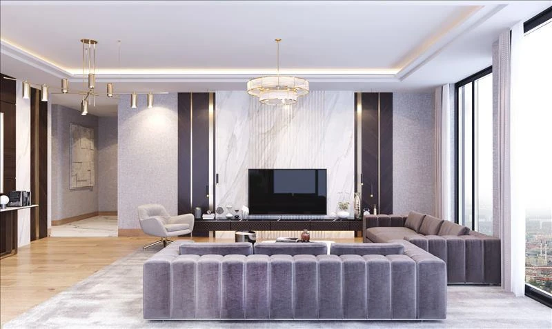 Новая резиденция с бассейном, ресторанами и торговым центром, Стамбул, Турция