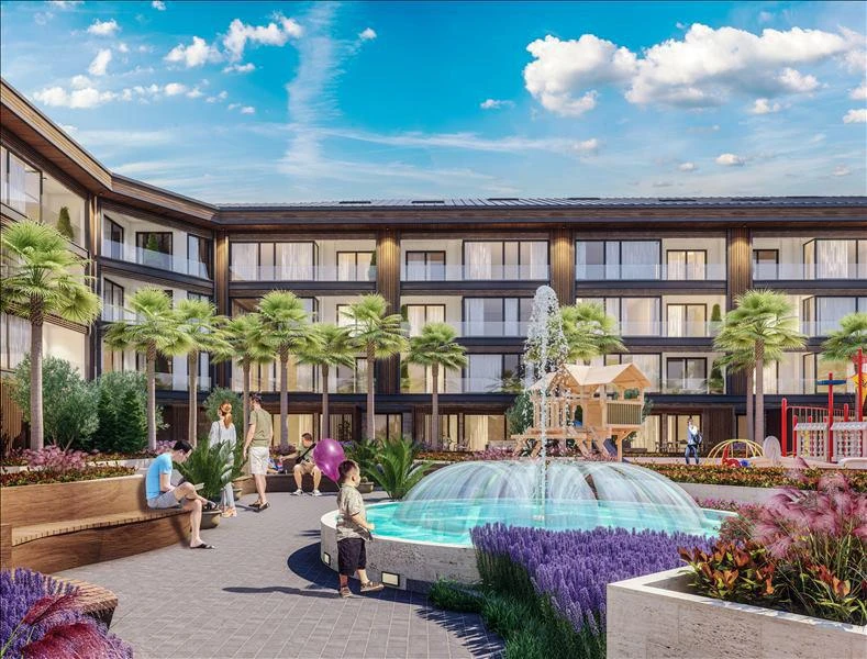 Новая резиденция с бассейном рядом с автомагистралью, Стамбул, Турция