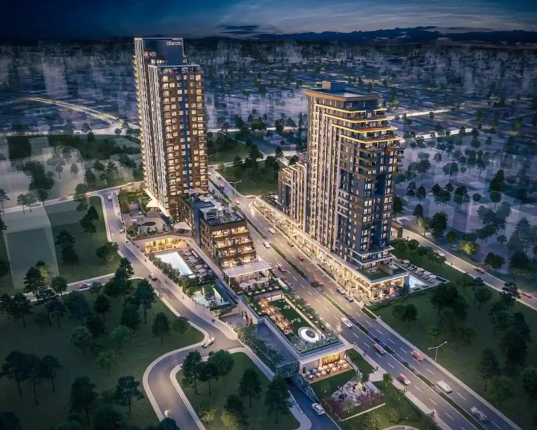 Новая резиденция с бассейнами и панорамными видами рядом с побережьем, Стамбул, Турция