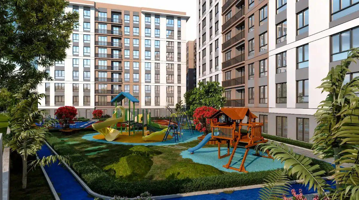 Новая резиденция с бассейнами и зелеными зонами в престижном районе, Стамбул, Турция