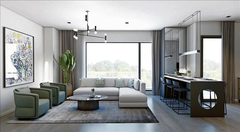 Новая резиденция с бассейном и зелеными зонами рядом со станцией метро и автомагистралью, Стамбул, Турция