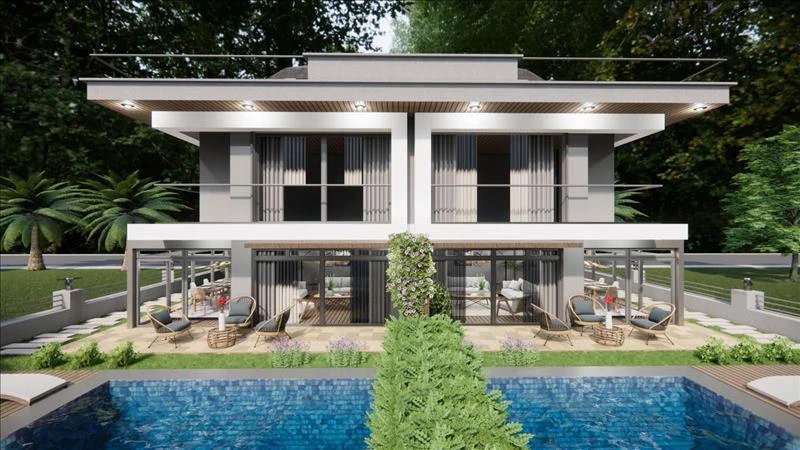 Комплекс вилл с бассейнами, садами и панорамными видами, Стамбул, Турция