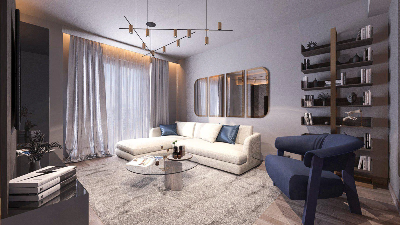 Просторные апартаменты с бассейнами и видом на озеро, Стамбул, Турция