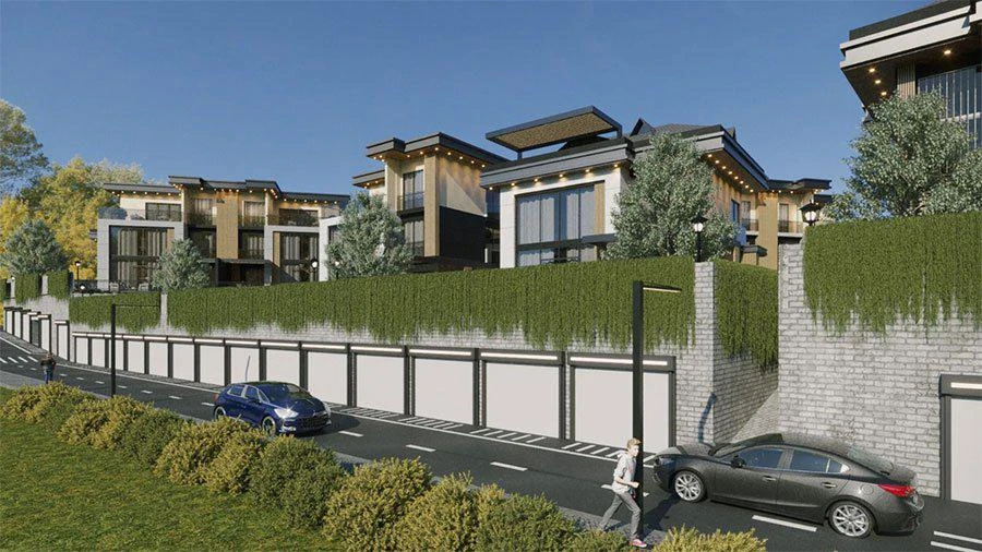 Комплекс вилл с садами и живописными видами рядом с центром Стамбула, Турция