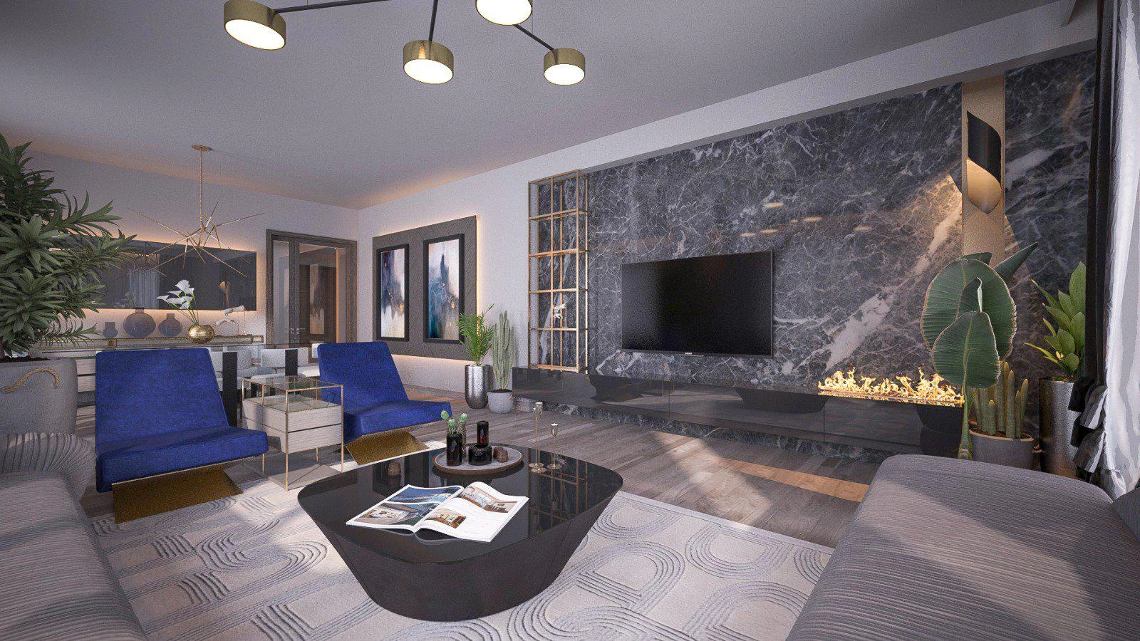 Просторные апартаменты с бассейнами и видом на озеро, Стамбул, Турция