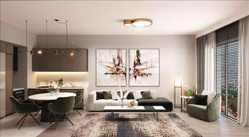 Новая резиденция с бассейном и зеленой зоной в спокойном зеленом районе, Стамбул, Турция