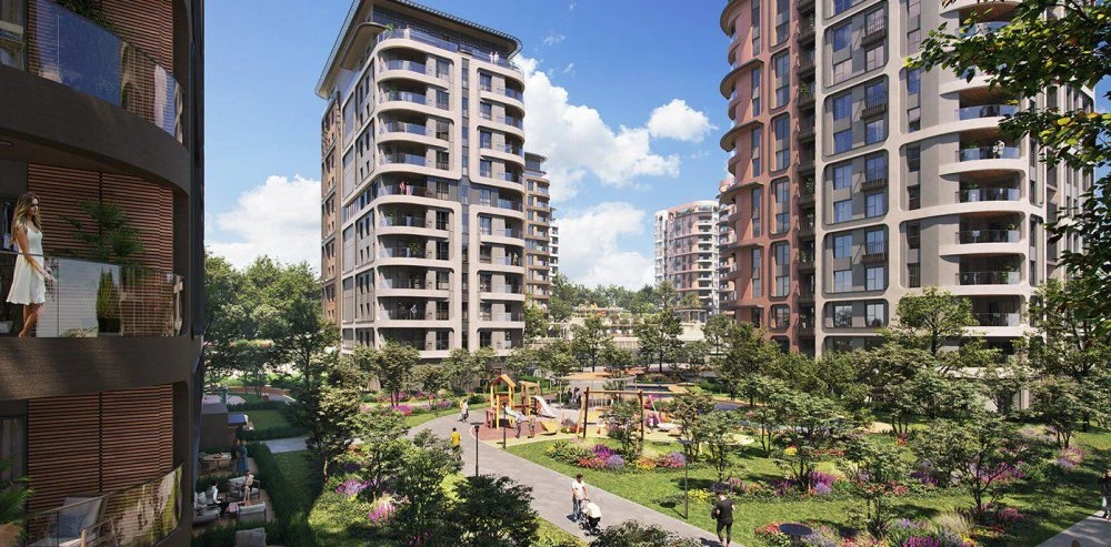 Жилой комплекс c развитой инфраструктурой, с видом на залив Золотой Рог, Стамбул, Турция