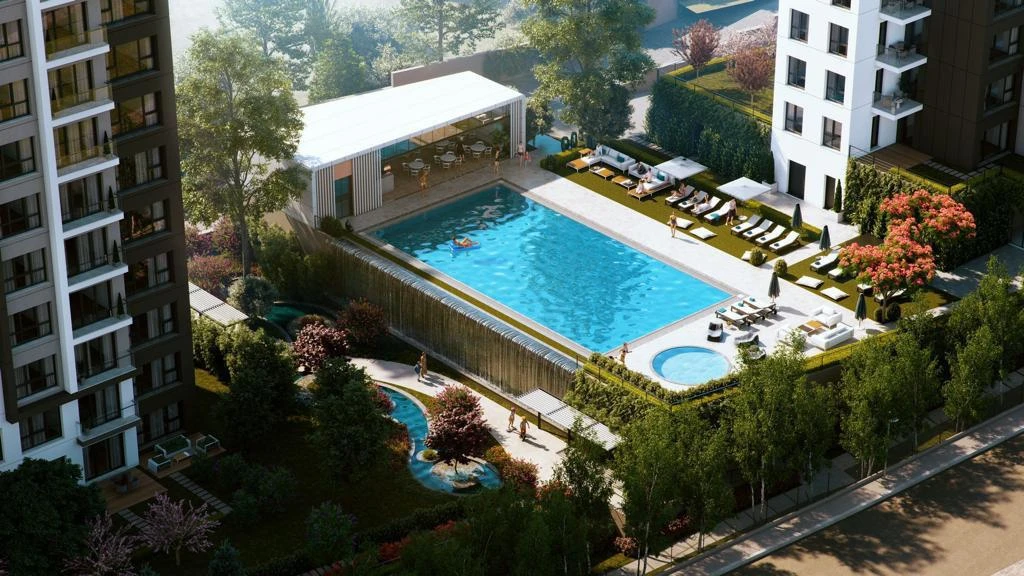 Квартиры с видом на море в новом жилом комплексе, район Малтепе, Стамбул, Турция