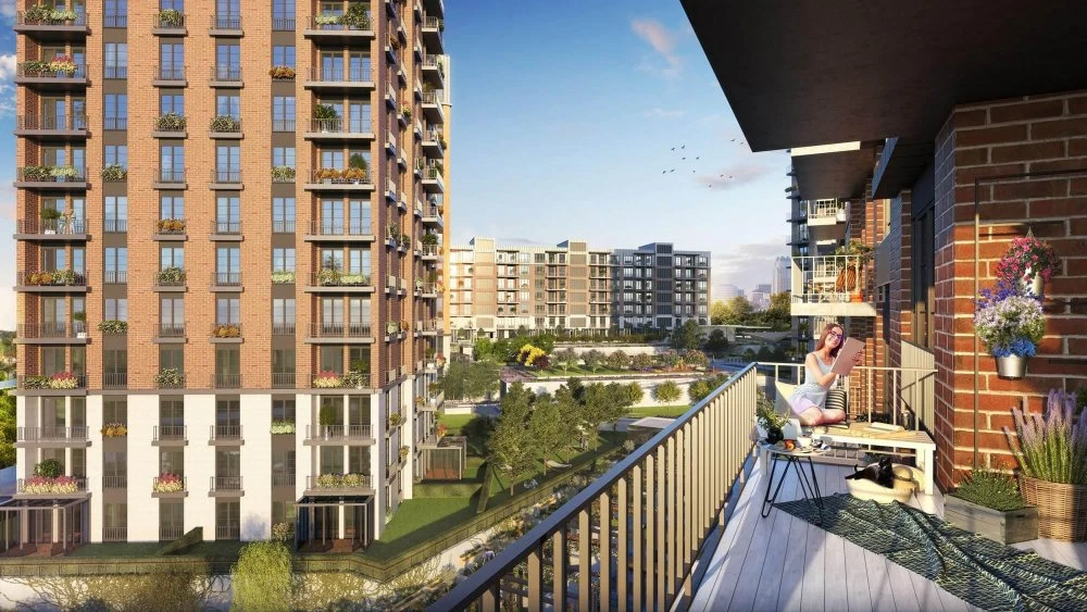 Жилой комплекс с видом на парк, рядом с финансовым центром, Стамбул, Турция