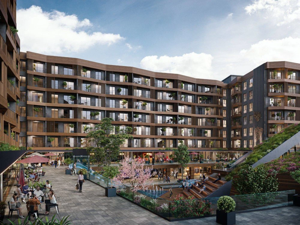 Новый жилой комплекс с круглосуточной охраной рядом с университетской больницей, в центре города, Стамбул, Турция