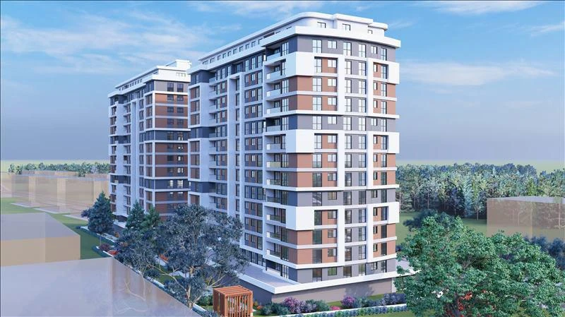 Новая резиденция с зеленой зоной и спа рядом с озером, Стамбул, Турция