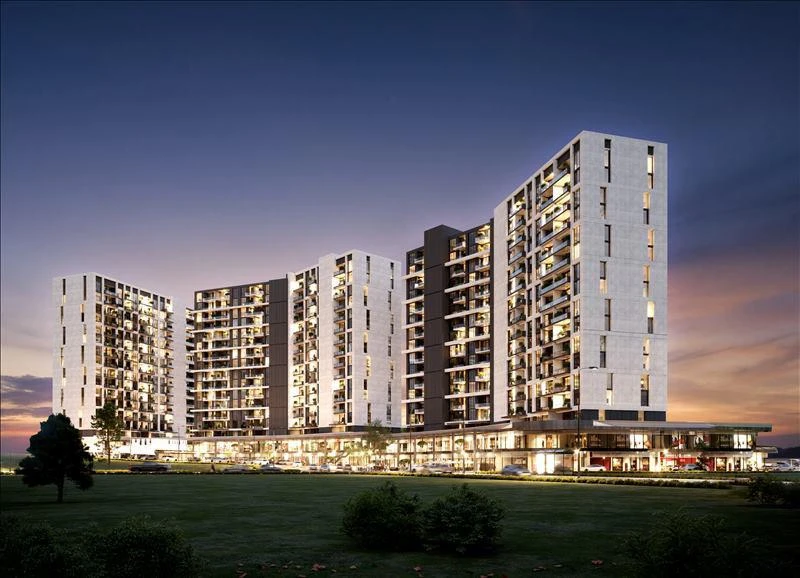 Новая резиденция с бассейном и зеленой зоной в спокойном зеленом районе, Стамбул, Турция