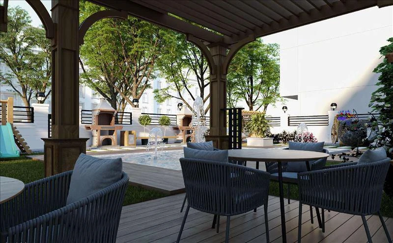 Новая охраняемая резиденция с садом и живописными видами, Стамбул, Турция