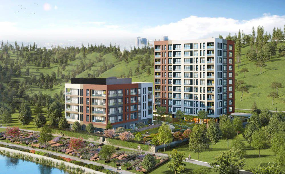 Новые квартиры под аренду в жилом комплексе с широким спектром услуг, Кягытхане, Стамбул, Турция