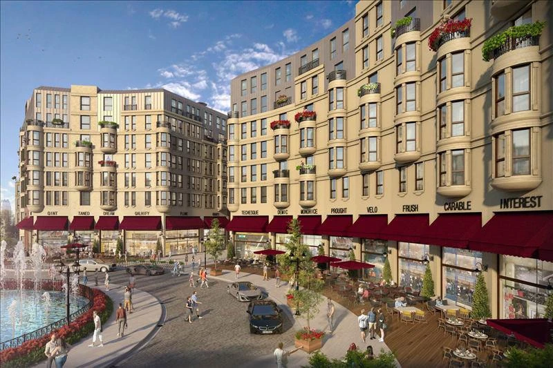 Новая резиденция с бассейнами и спа-центрами рядом со станцией метро и автомагистралью, Стамбул, Турция