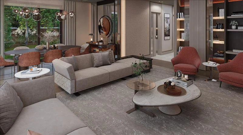 Новая резиденция с бассейнами, зелеными зонами и полем для гольфа, Стамбул, Турция