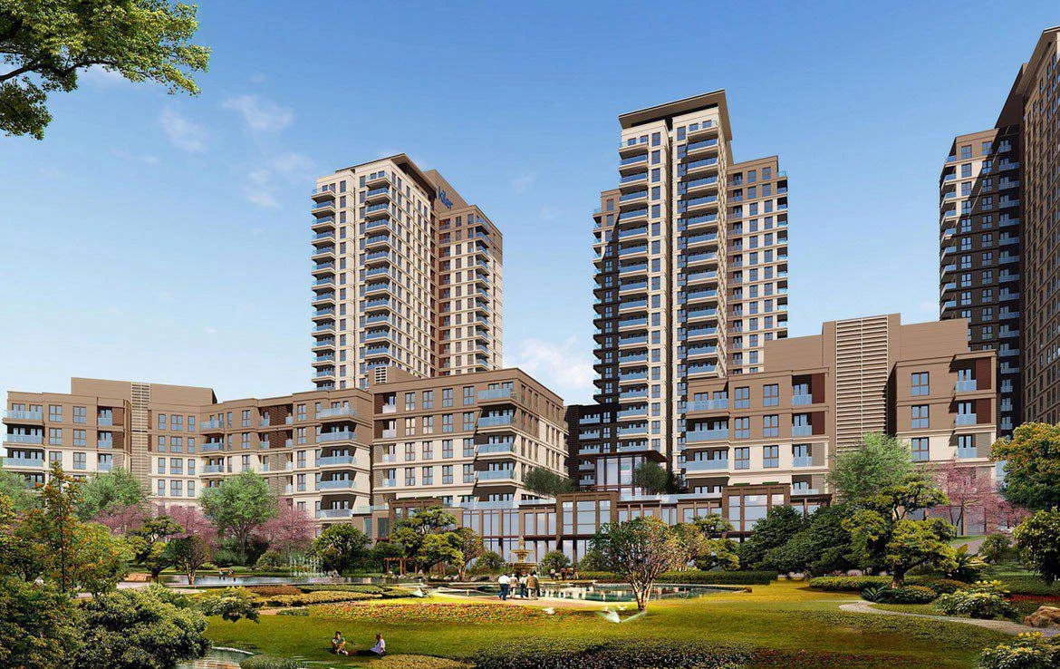 Резиденция с бассейном, зелеными зонами и кинотеатром, Стамбул, Турция