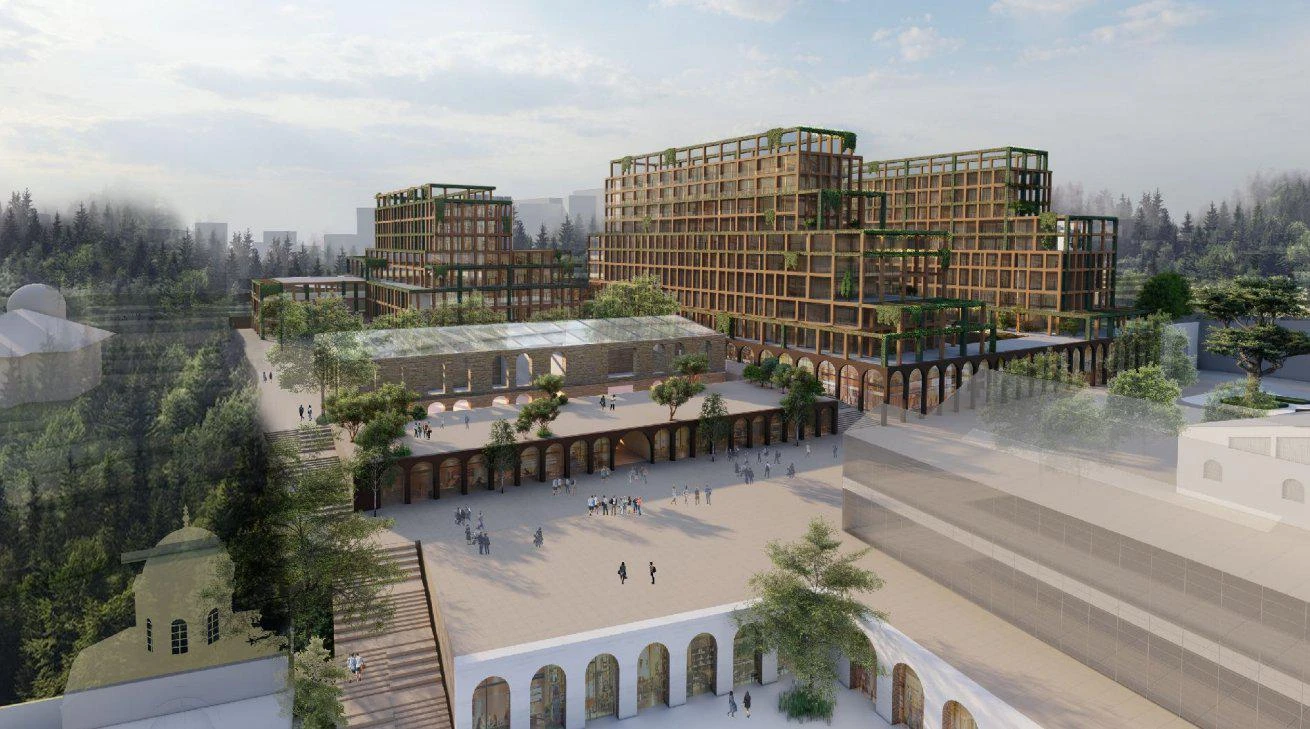 Новая большая резиденция с отелями и гаванями для яхт в самом центре Стамбула, Турция