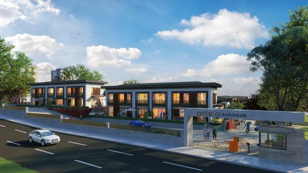 Новый комплекс вилл с круглосуточной охраной рядом с озером Бахчешехир и автомагистралью, Стамбул, Турция