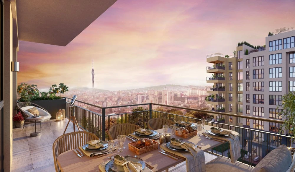 Жилой комплекс в окружении парка, рядом с Международным финансовым центром, Стамбул, Турция