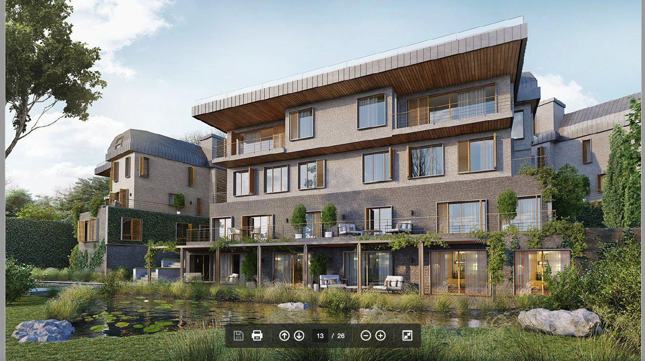 Жилой комплекс с бассейном, садом, небольшими озерами, в тихом районе, Ускюдар, Стамбул, Турция