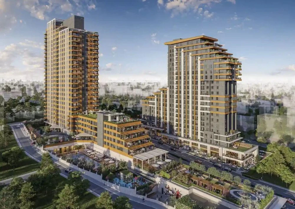 Новая резиденция с бассейнами и панорамными видами рядом с побережьем, Стамбул, Турция