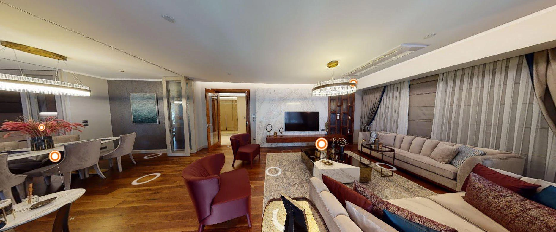 Апартаменты с панорамным видом в новой резиденции со спа-зоной и бассейнами, недалеко от моря, Стамбул, Турция