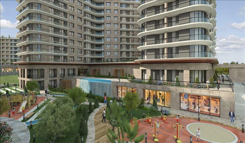 Новая резиденция с бассейном и гаражом рядом со станцией метро, Стамбул, Турция