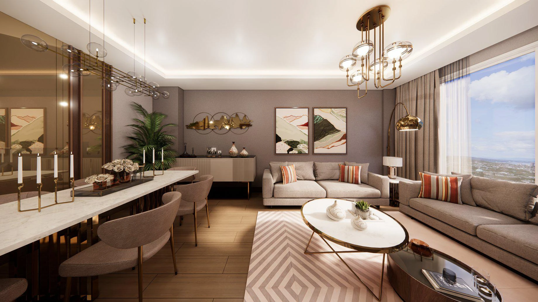 Новая элитная резиденция с бассейном, зеленой зоной и спортивными площадками в центральном районе Стамбула, Турция