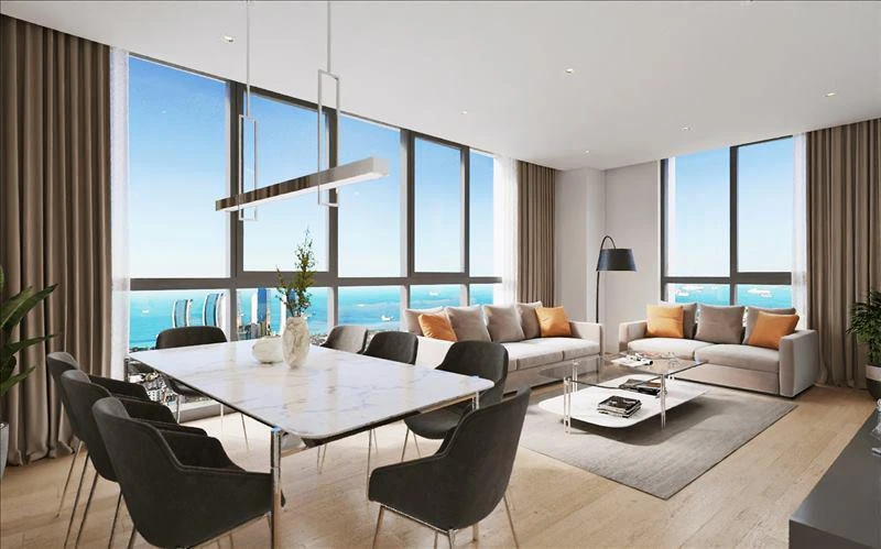 Высотная резиденция с бассейном и рабочими зонами в центре Стамбула, Турция