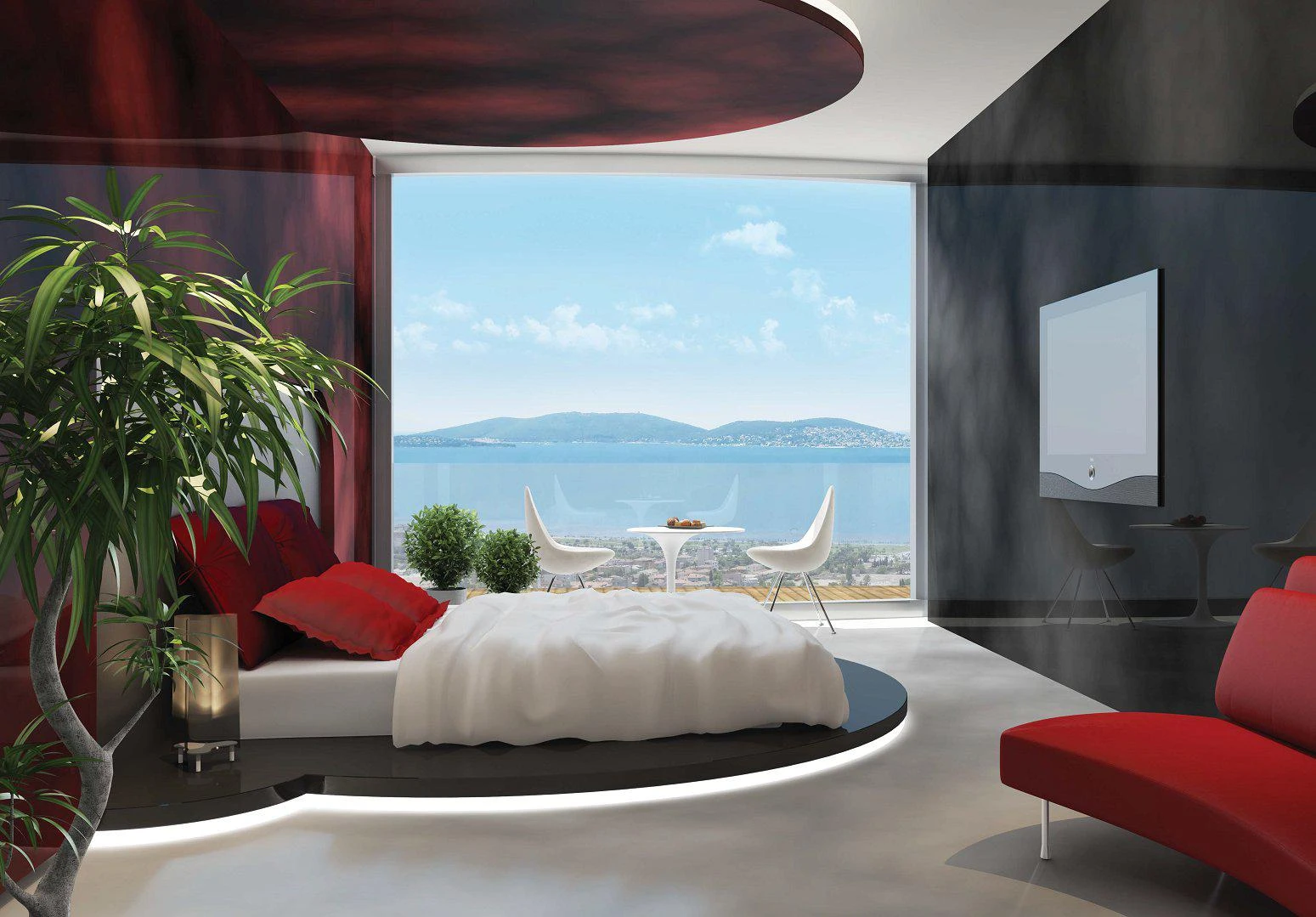 Апартаменты с террасами в высотной резиденции с бассейном и панорамным видом, рядом со станцией метро, Стамбул, Турция