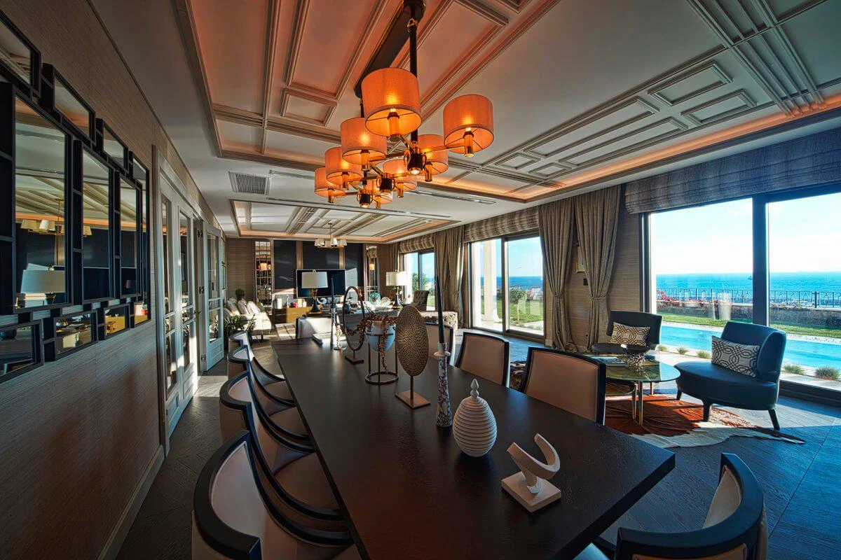 Просторные виллы с бассейнами и террасами, рядом с пристанью для яхт, Стамбул, Турция