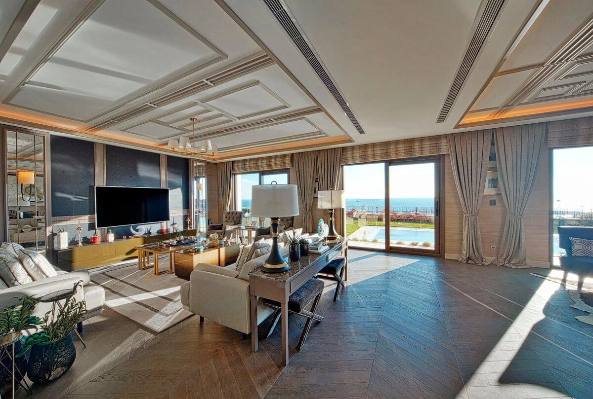 Просторные виллы с бассейнами и террасами, рядом с пристанью для яхт, Стамбул, Турция