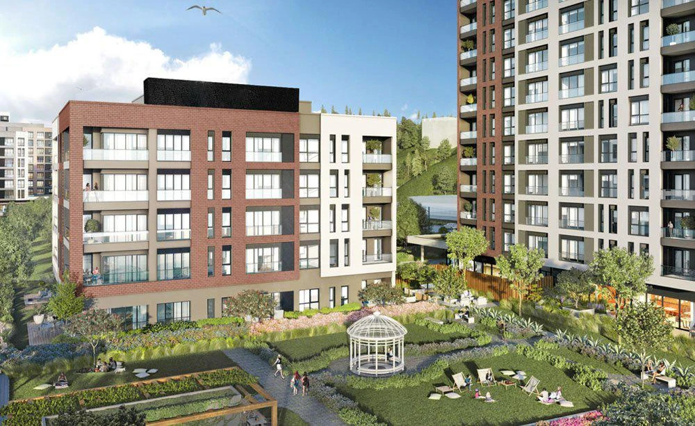 Новые квартиры под аренду в жилом комплексе с широким спектром услуг, Кягытхане, Стамбул, Турция