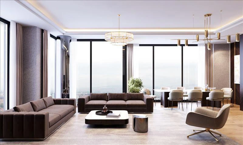 Новая резиденция с бассейном, ресторанами и торговым центром, Стамбул, Турция