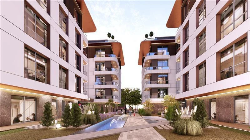 Новая резиденция с садом рядом со станцией метро, Стамбул, Турция