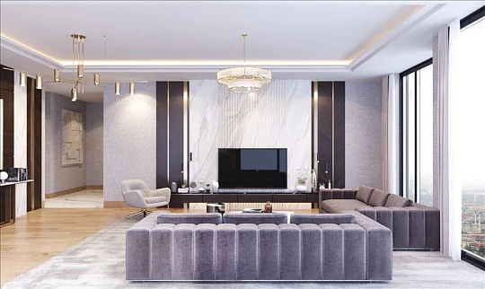 Новая резиденция с бассейном, ресторанами и торговым центром, Стамбул, Турция