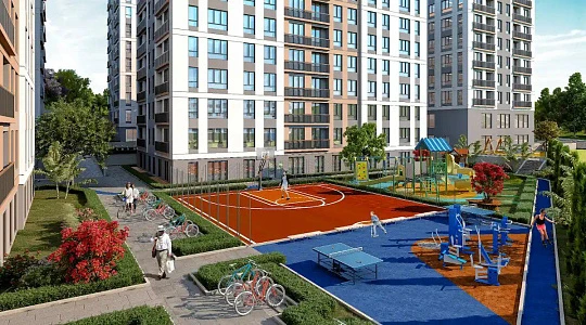 Новая резиденция с бассейнами и зелеными зонами в престижном районе, Стамбул, Турция