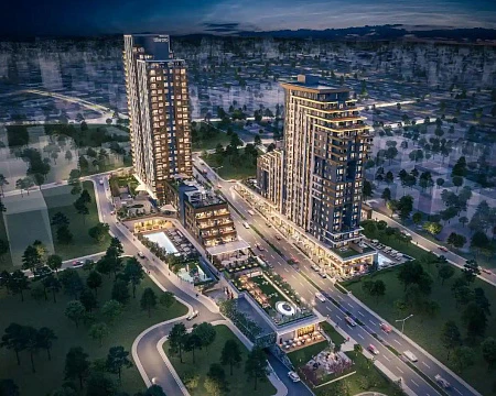 Новая резиденция с бассейнами и панорамными видами рядом с побережьем, Стамбул, Турция