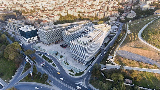 Новые студии, квартиры и дуплексы под аренду в большой резиденции с бизнес-центром, Кягытхане, Стамбул, Турция