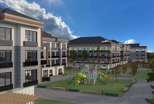 Малоэтажная резиденция с круглосуточной охраной недалеко от моря, Стамбул, Турция