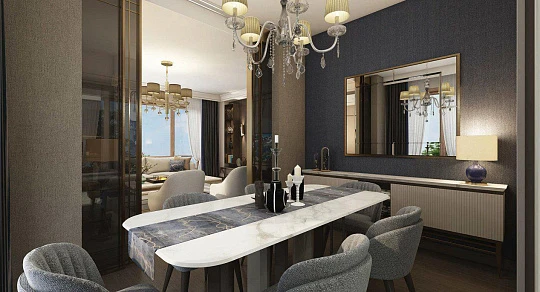 Новая резиденция с бассейном и зелеными зонами рядом со станциями метро и автомагистралями, Стамбул, Турция