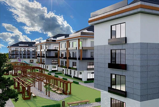 Малоэтажная резиденция с круглосуточной охраной недалеко от моря, Стамбул, Турция