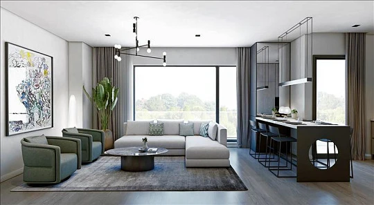 Новая резиденция с бассейном и зелеными зонами рядом со станцией метро и автомагистралью, Стамбул, Турция