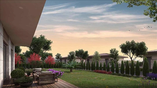 Новый комплекс вилл с бассейнами и круглосуточной охраной рядом с автомагистралью, Стамбул, Турция