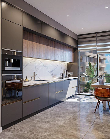 Новые апартаменты в резиденции с бассейном и конференц-залом рядом с автомагистралью и Стамбульским международным финансовым центром, Стамбул