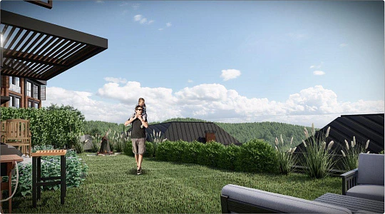 Новая резиденция с бассейном и кафе в пригороде Стамбула, Турция